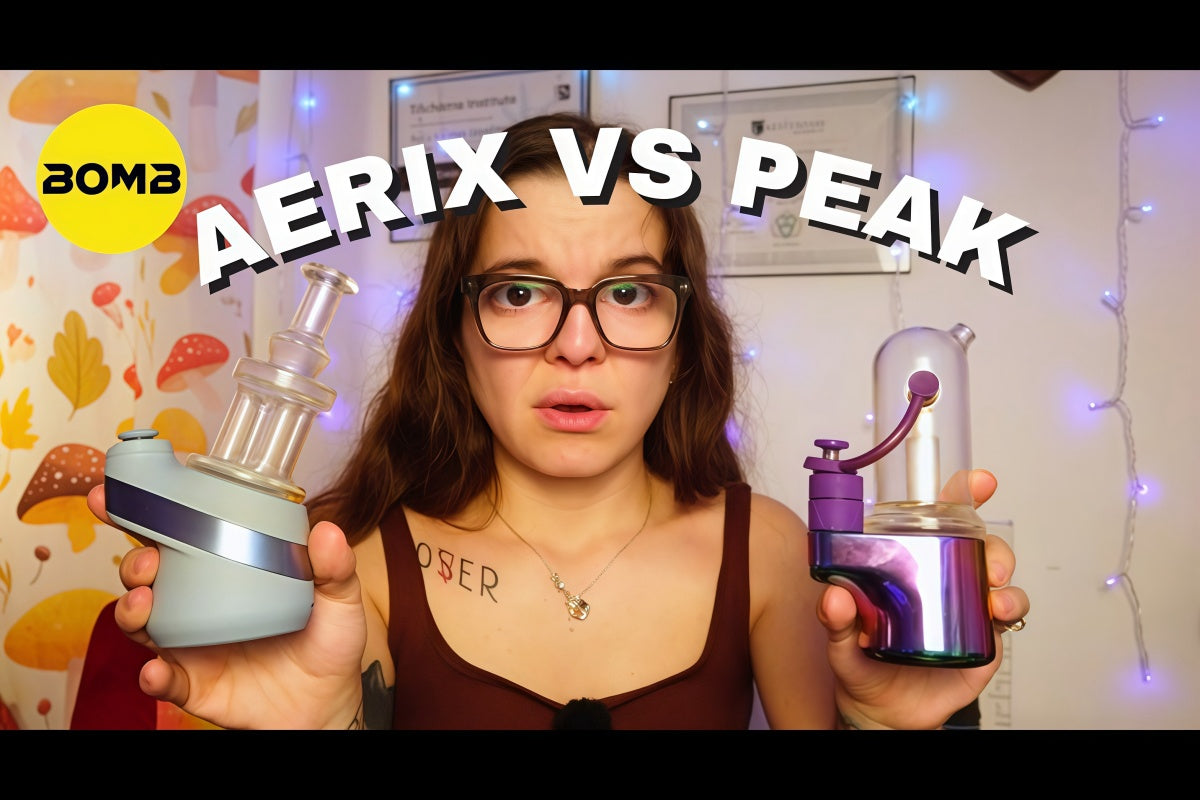 BOMB Aerix vs. Puffco New Peak: An Honest E-Rig Comparison from a Daily Consumer BOMB  BOMBERIG