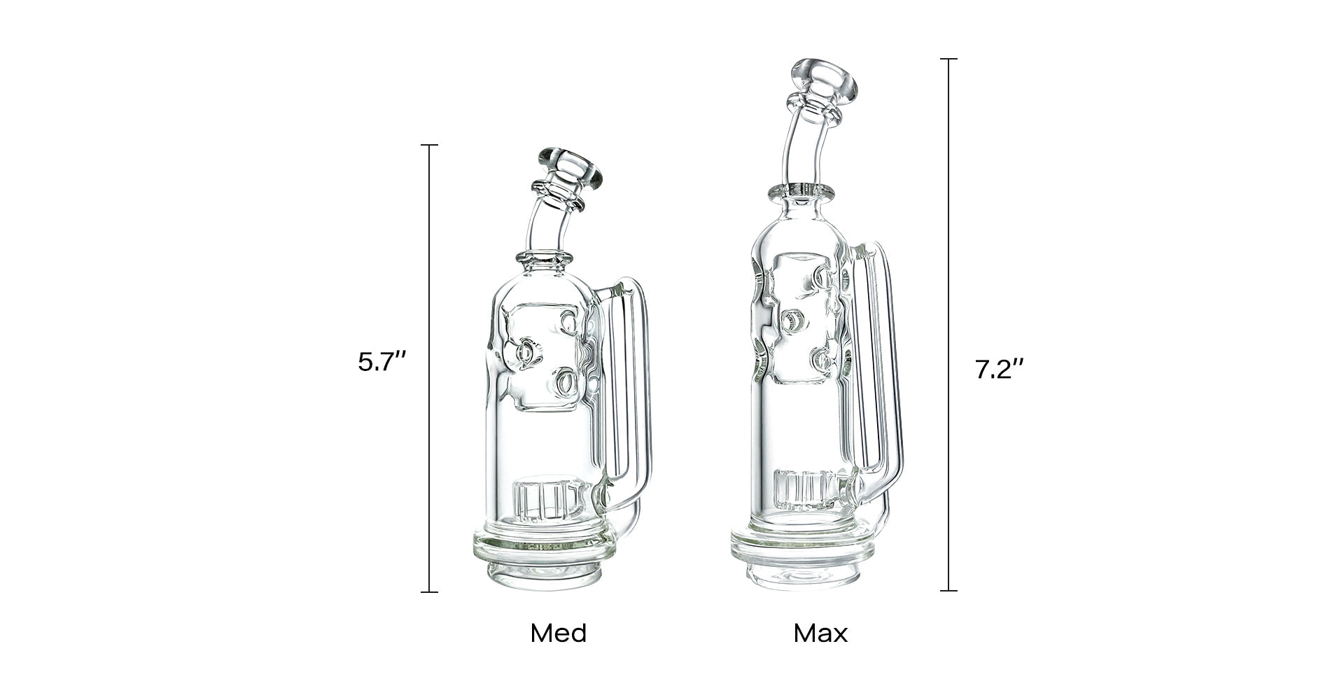 Best-Selling-Bomb-Erig-Glass-Recycler-Now-in-Max-Med-Sizes BOMB  BOMBERIG