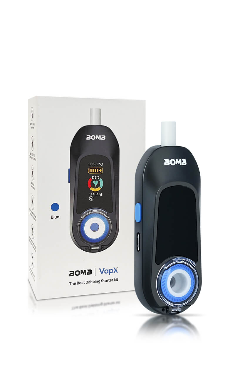 Bomb VapX Magic Bean Mobile Vaporizer- Blue BOMB Bomb VapX Magic Bean Mobile Vaporizer- Blue BOMB