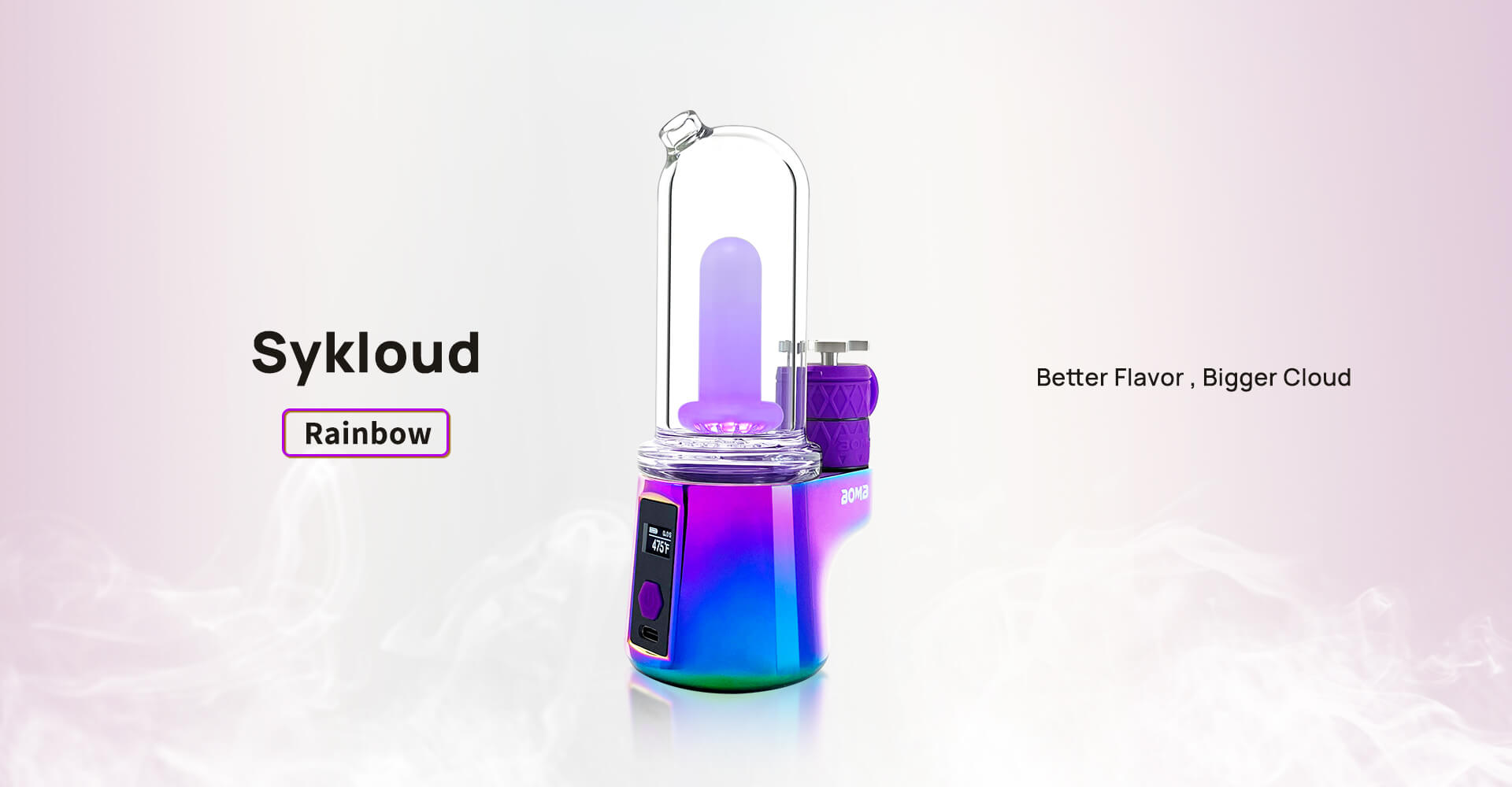 BOMB ERIG Sykloud - Portable Electric Dab Rig - Rainbow