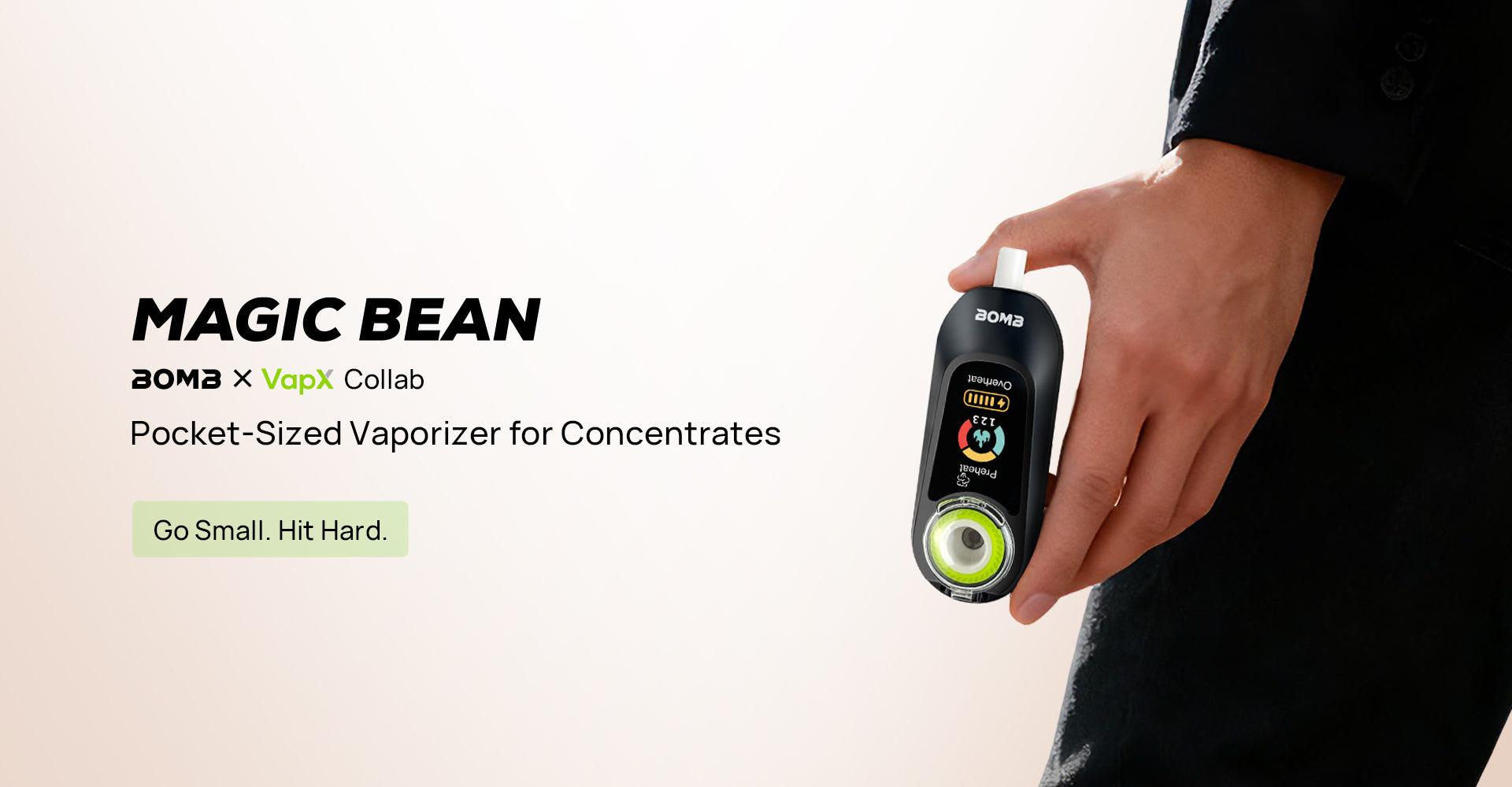 BOMB ERIG magic bean pocket vaporizer for concentrate 