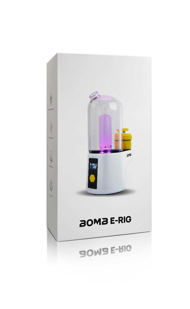 Bomb Portable Electric Dab Rig-White BOMB