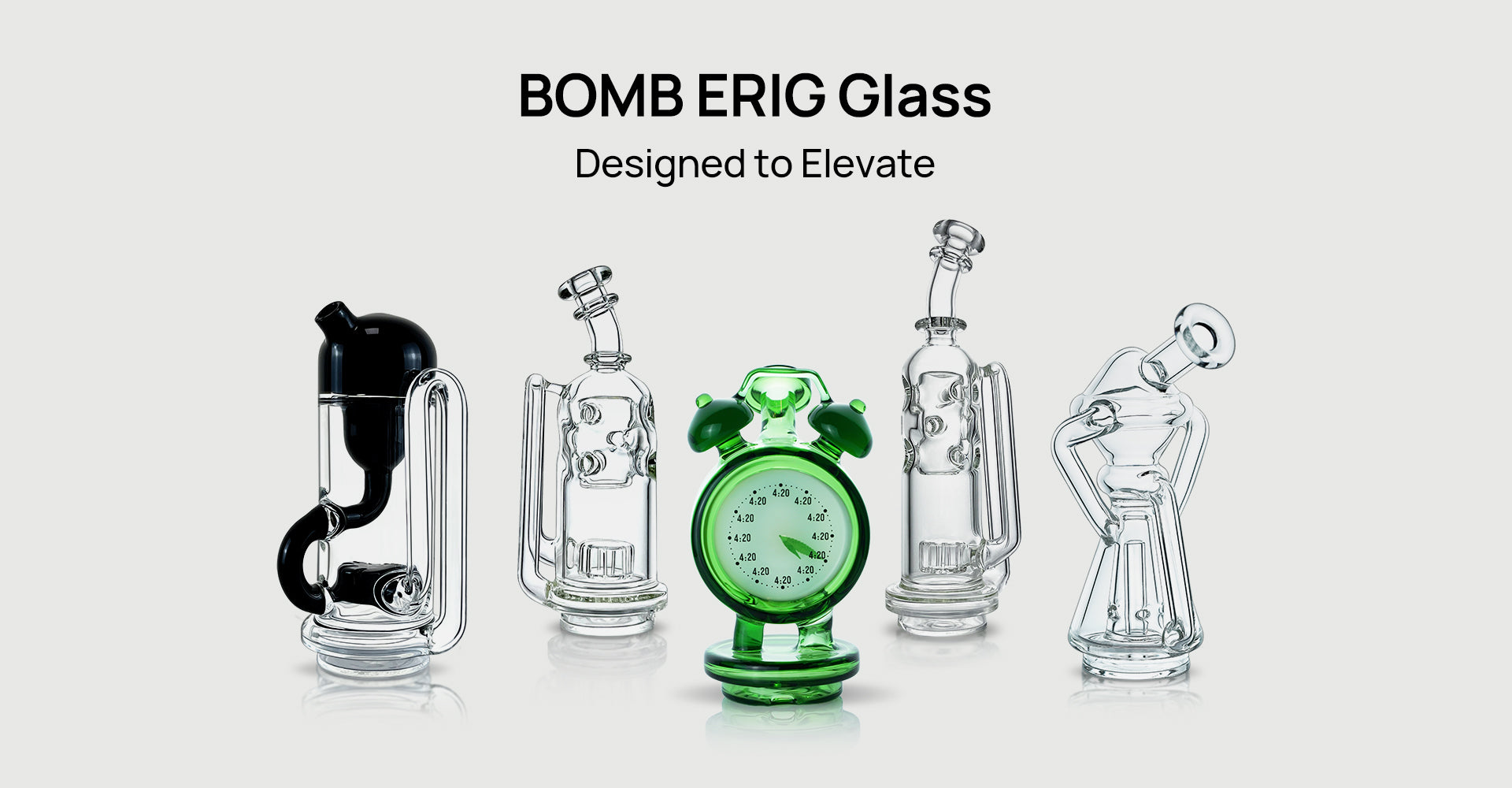 BOMB electronic dab rig glass top