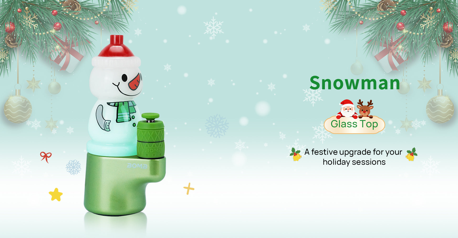 BOMB ERIG GLASS TOP CHRISTMAS SPECIAL SMOWMAN