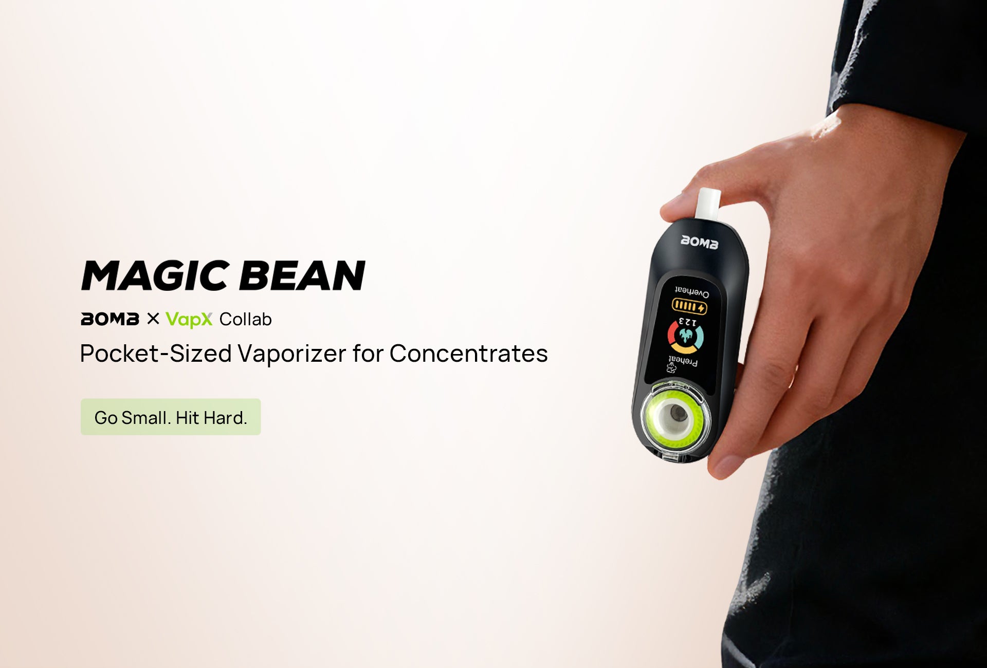 BOMB ERIG magic bean pocket vaporizer for concentrate 