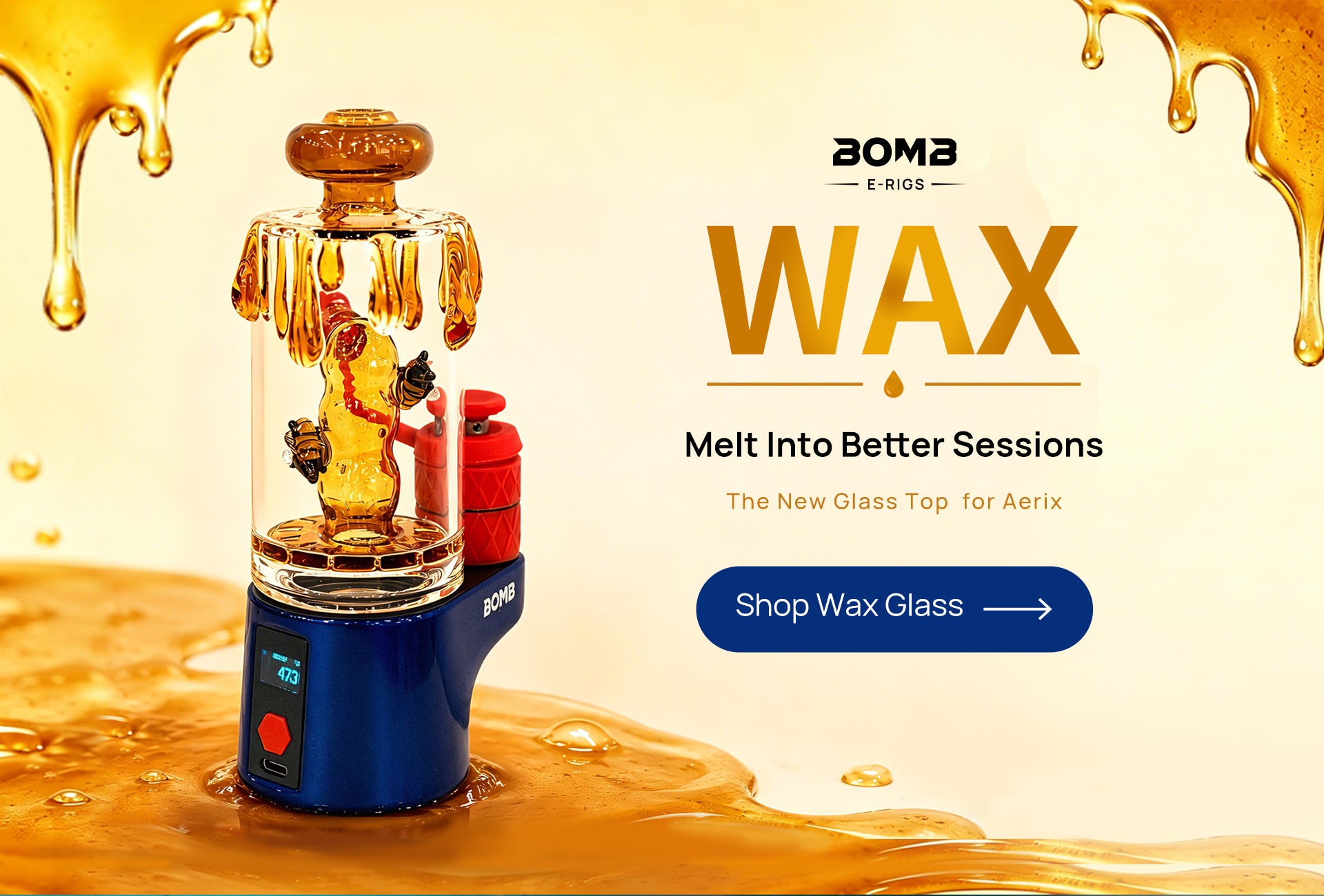 BOMB ERIg Aerix Glas Top wax 710 glass