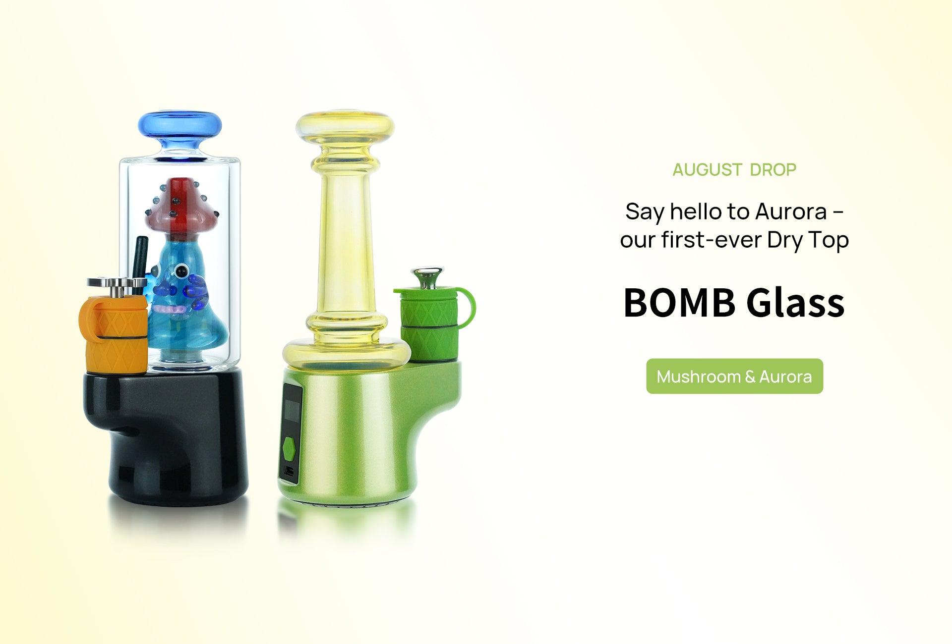  BOMB ERIG GLASS MUSHROOM AURORA dry top 